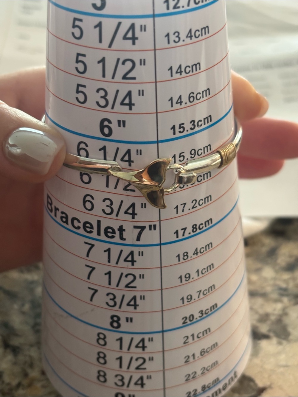 Gold-Tone Whale Tail Cuff Bracelet for Women